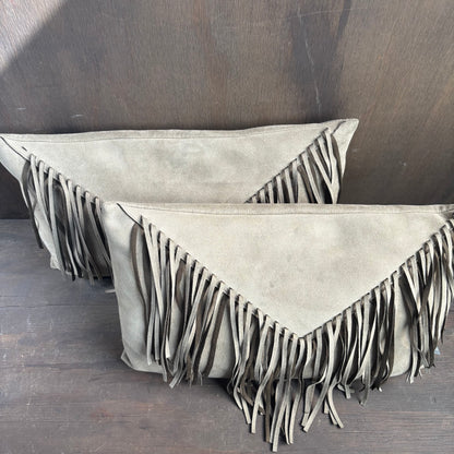 Fringed Lumbar Pillow