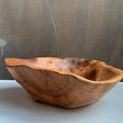Wood Hand Tooled Bowl