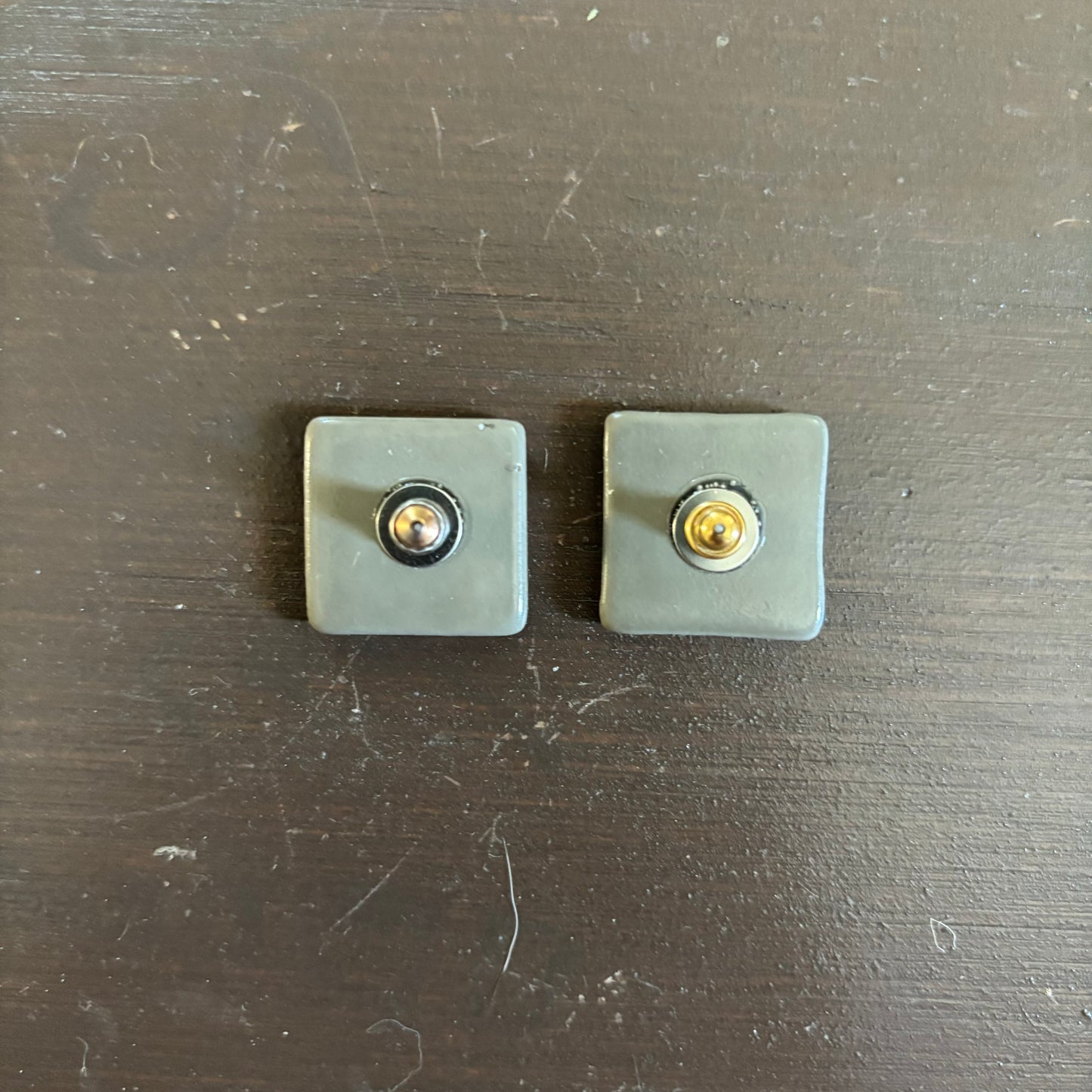 Square Grey Earrings