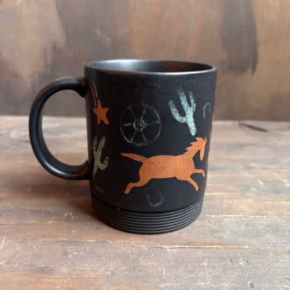 Black Southwestern Mug