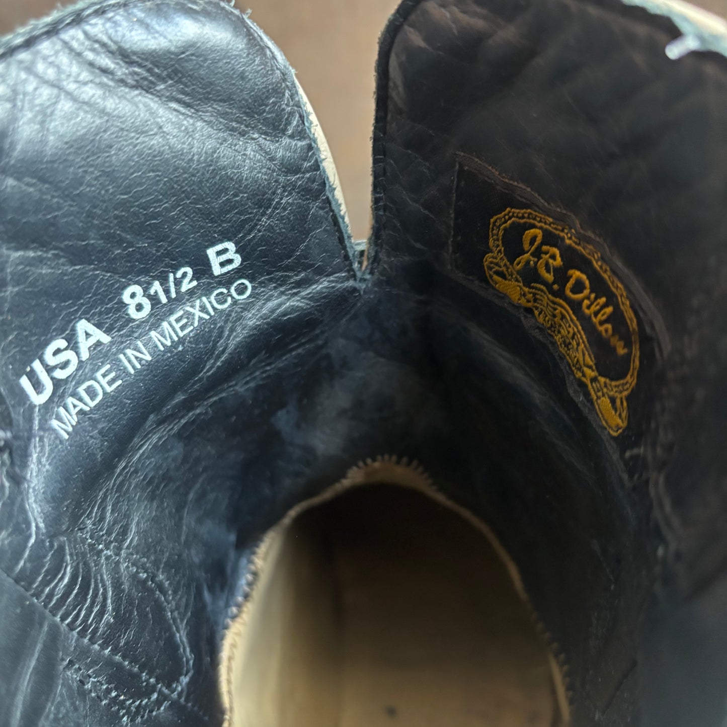 J.B Dillon Embroidered Black Boots