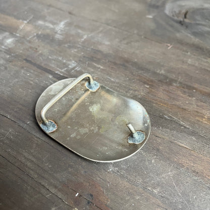 Silver Bighorn Sheep Belt Buckle