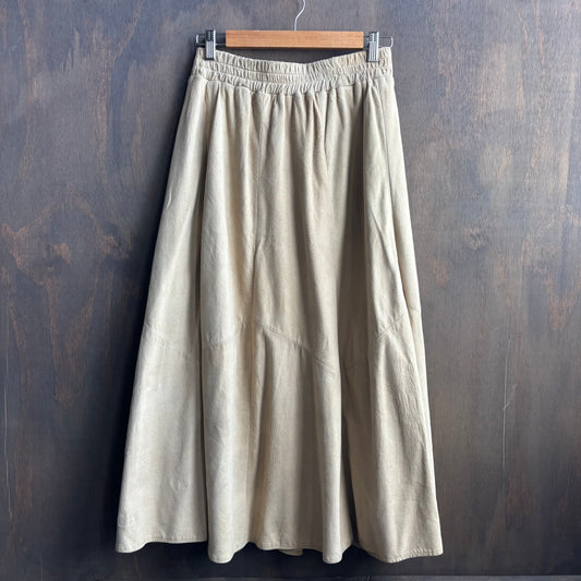 Vintage Vakko Beige Suede Skirt