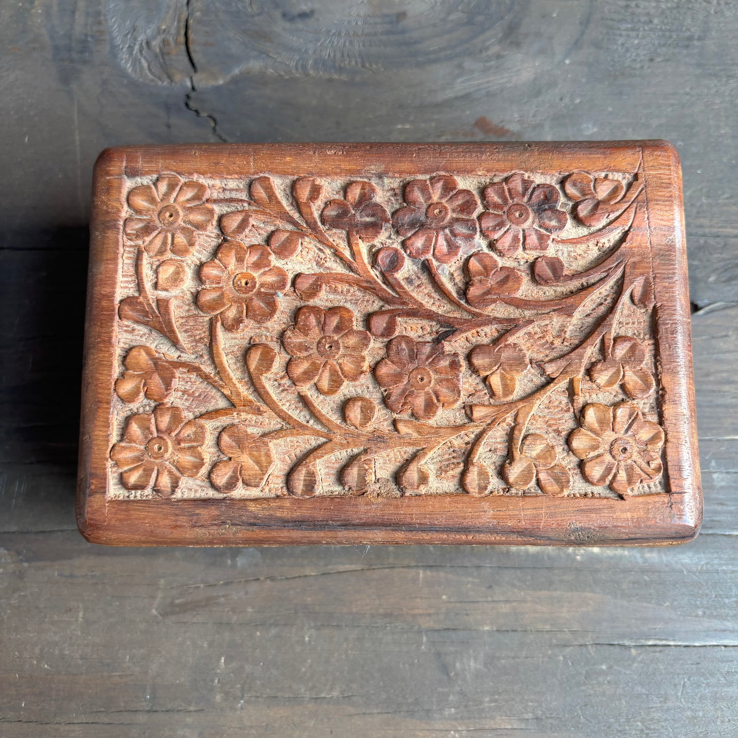 Tooled Wood Box