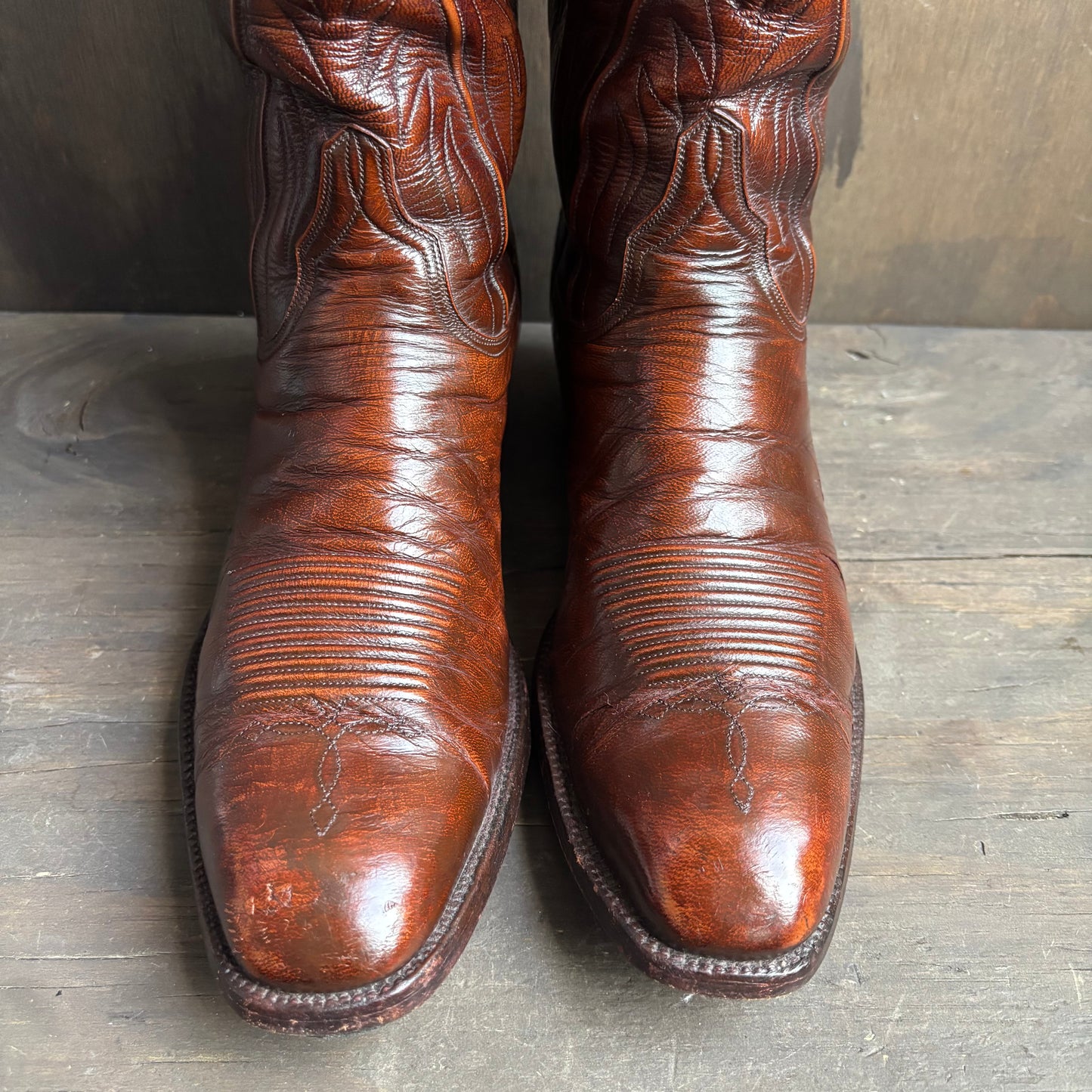 Lucchese Brown Leather Boots