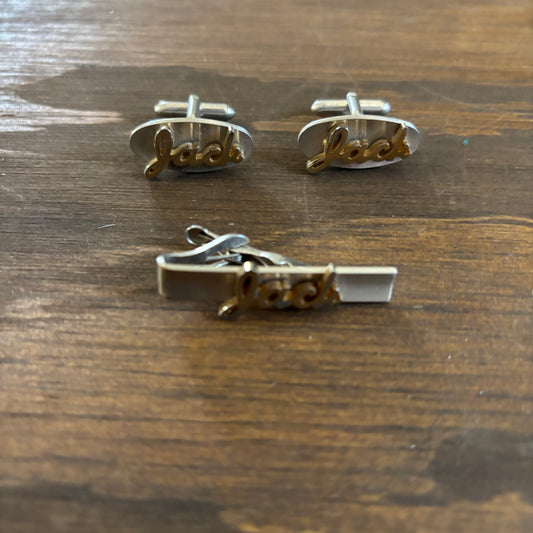 "Jack" Cufflink and Tie Clip Set