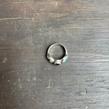 Sterling Silver Ring with Purple Stone