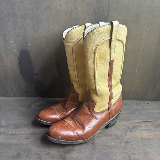 Custom 2-Tone Reptile Boots