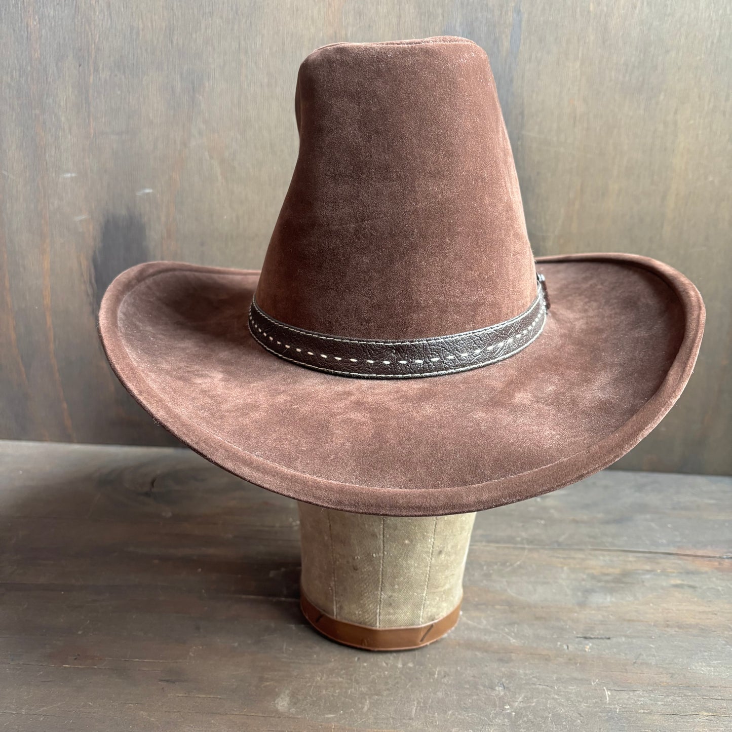Vintage Velveteen Brown Hat