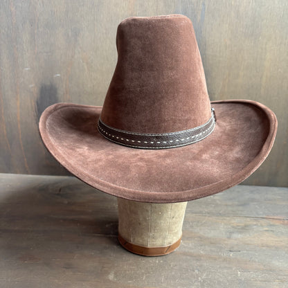 Vintage Velveteen Brown Hat