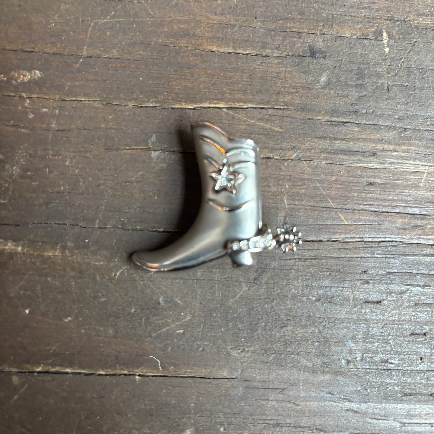 Silver Boot Pin