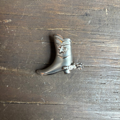 Silver Boot Pin