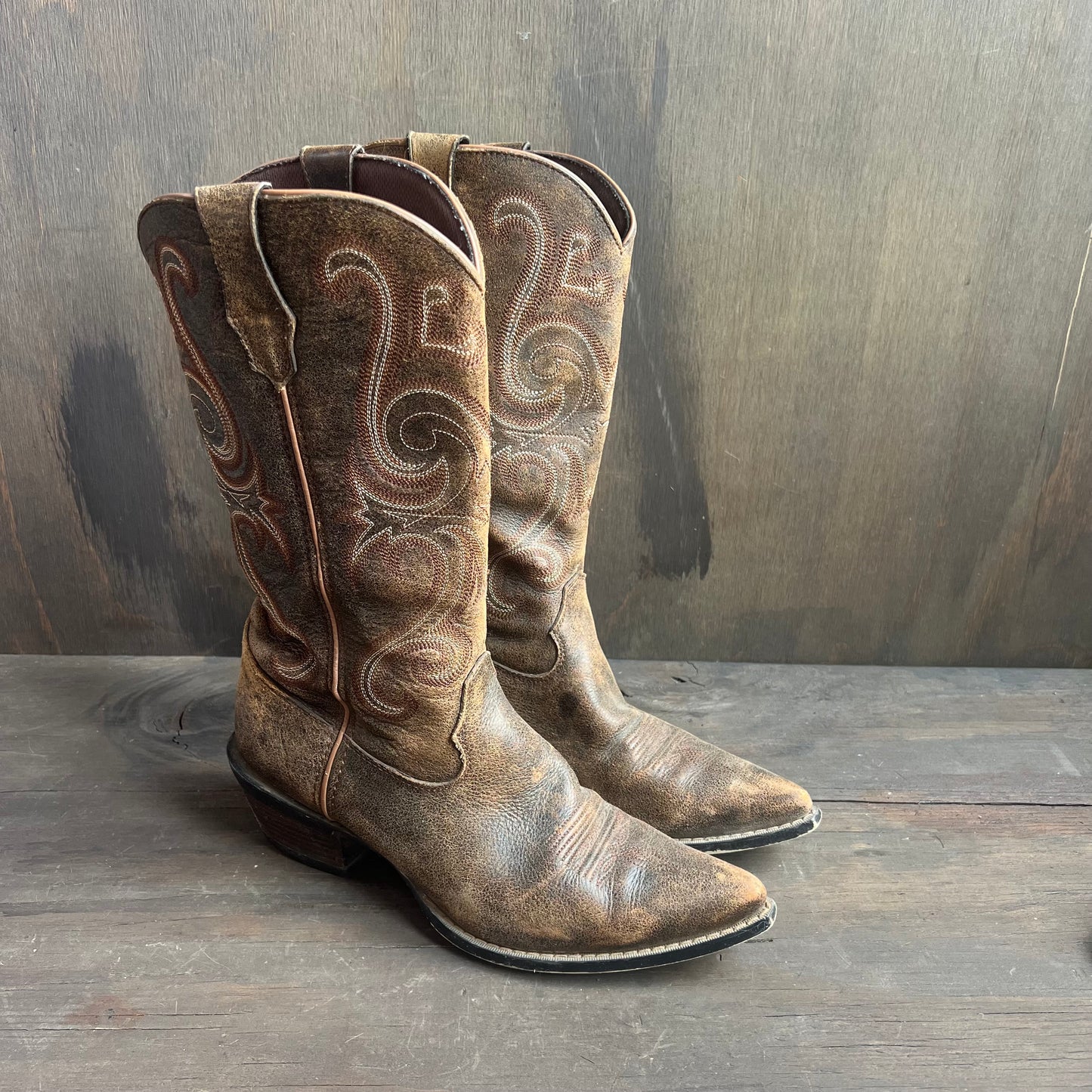 Durango Brown Leather Cowboy Boots