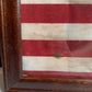 Framed aged American Flag