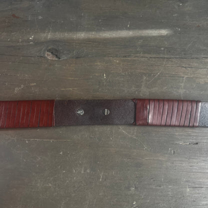 Brighton Brown Leather and Silver Belt