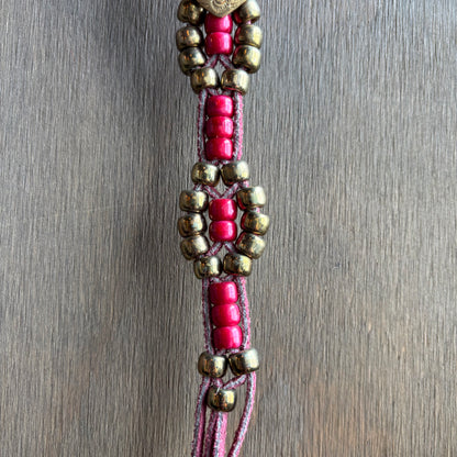 Thunderbird and Arrowhead Concho Keychain