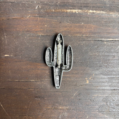 Vintage J. Ritter Pewter Cactus Pin