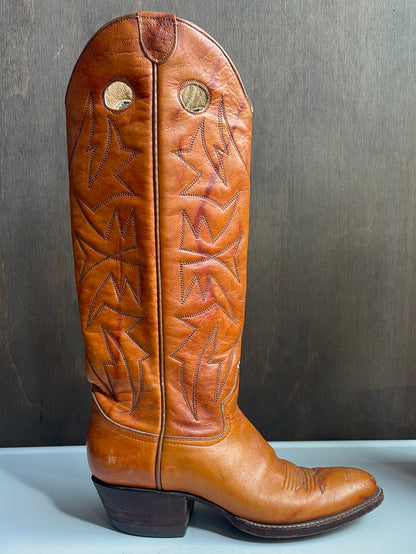 Tall Tan Leather Boots