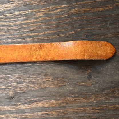 Vintage Tan Braided Leather Belt
