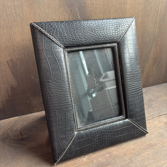 Black Faux Reptile Frame