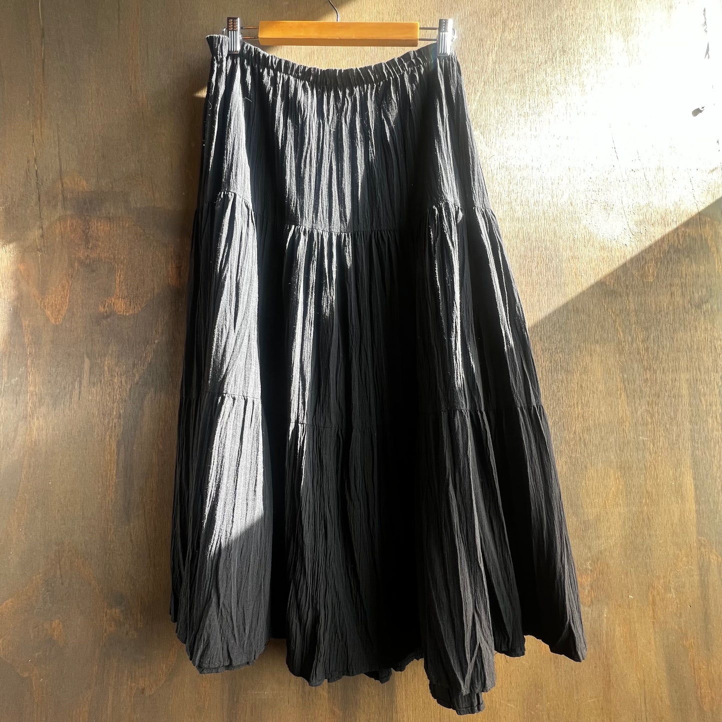 Vintage Black Pleated Skirt
