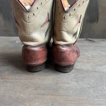 Two Toned Leather Kids Boots