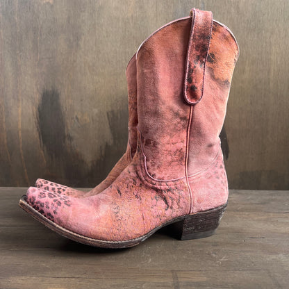 Old Gringo Pink Cheetah Print Cowgirl Boots