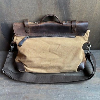 Leather and Canvas Messanger Bag