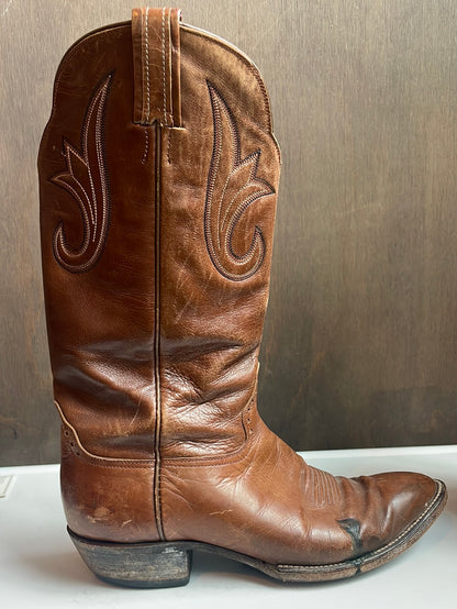 Vintage Hondo Brown Leather Boots