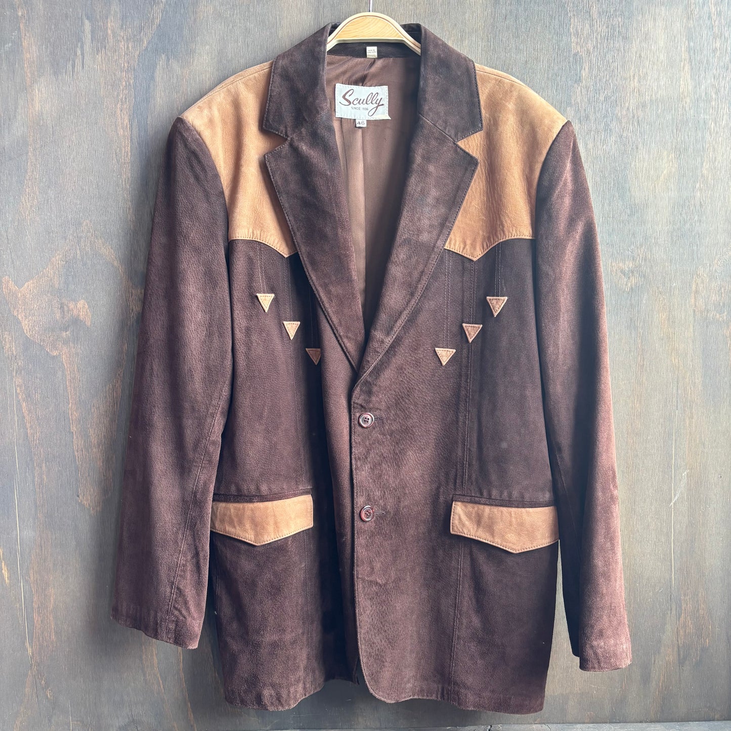 Scully Brown Suede Western Blazer