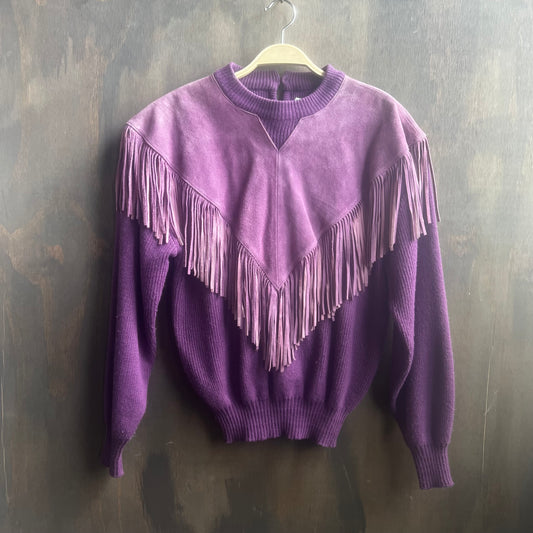 Western Fringe Sweater