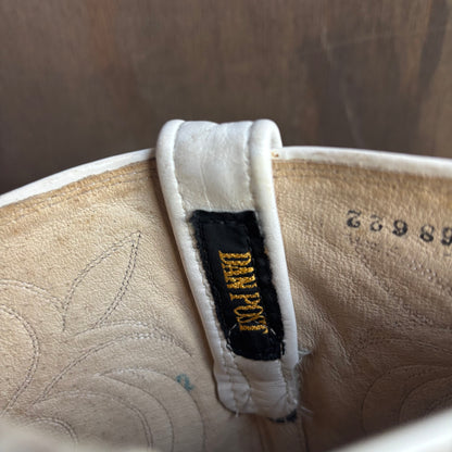 Dan Post White Boots with Reptile Cutouts