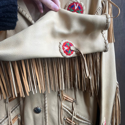 Custom Leather Fringe Jacket