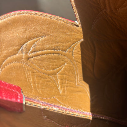 Black Jack Red Reptile Boots
