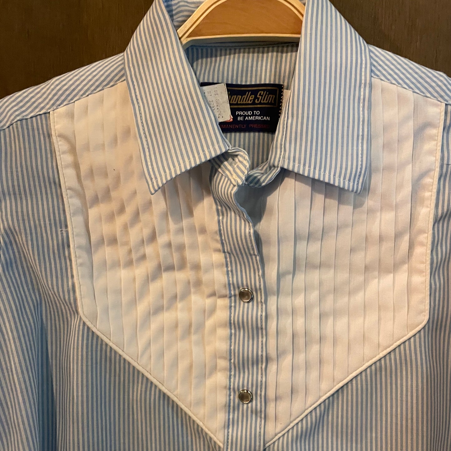 Vintage Panhandle Slim pinstripe pearl snap