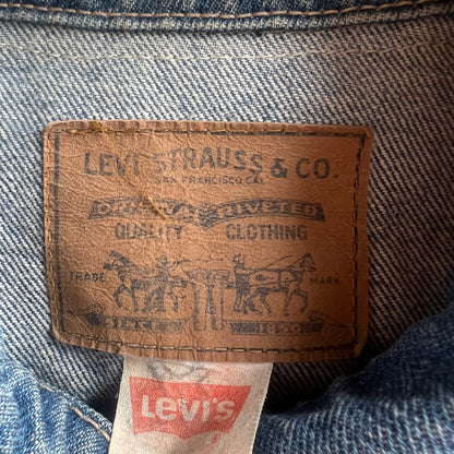 Vintage Levi’s Denim and Leather Fringe Jacket