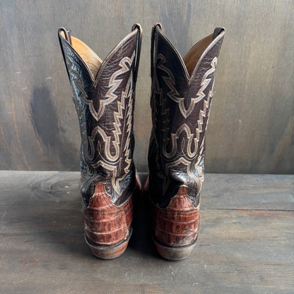 Lucchese Two-Tone Crocodile Boots