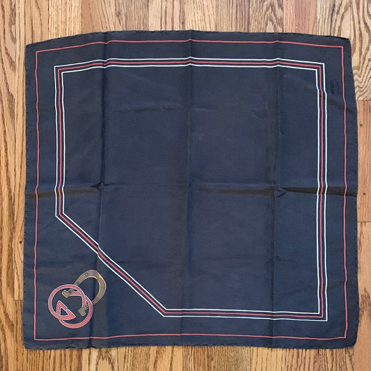 Vintage Gucci Horseshoe Scarf