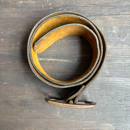 Vintage Tan Leather Belt