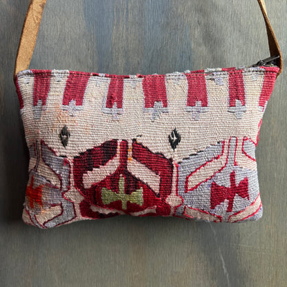 Kilim Purse with Leather Strap