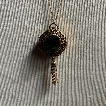 Long Pocket Watch Chain Necklace