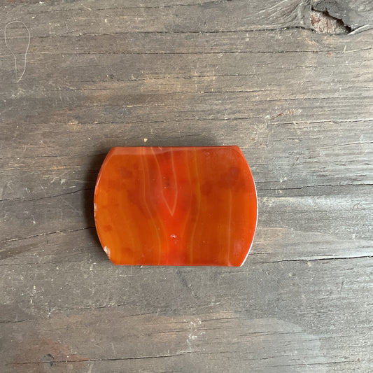Red Agate Belt Buckle
