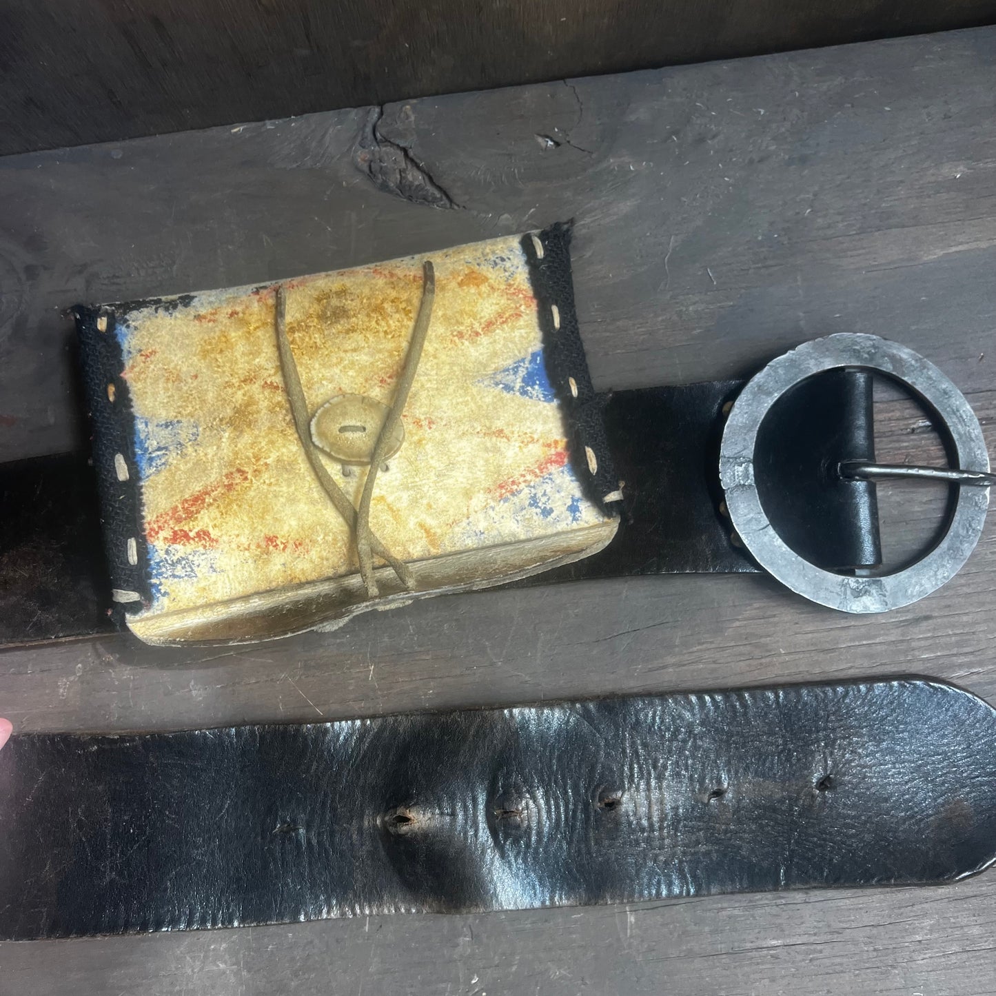 Vintage Belt with Pouch Attachment