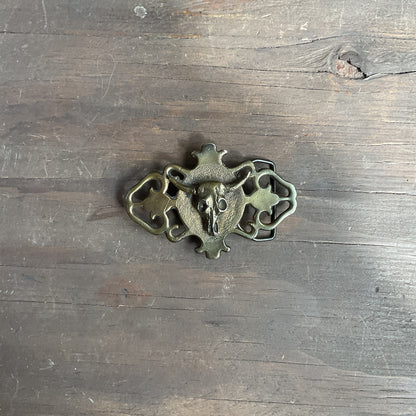 Cow Skull Belt Buckle