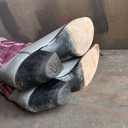 Vintage Tony Lama Tall Two-Tone Boots