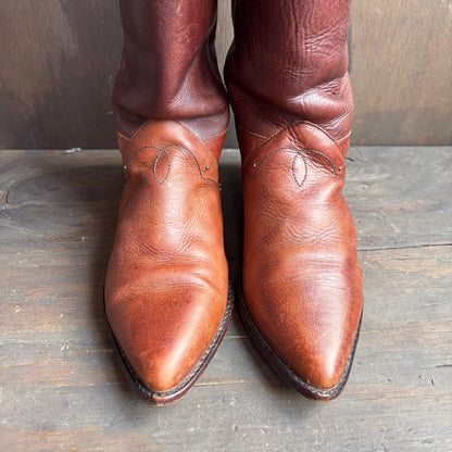 Vintage Circle S Brown Riding Boots