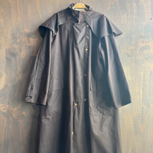 Vintage Brown Oil Skin Duster