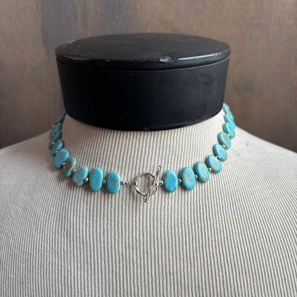 Oval Turquoise Stone Necklace