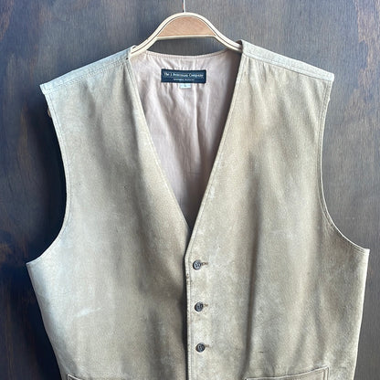 The J Peterman Company Leather Vest