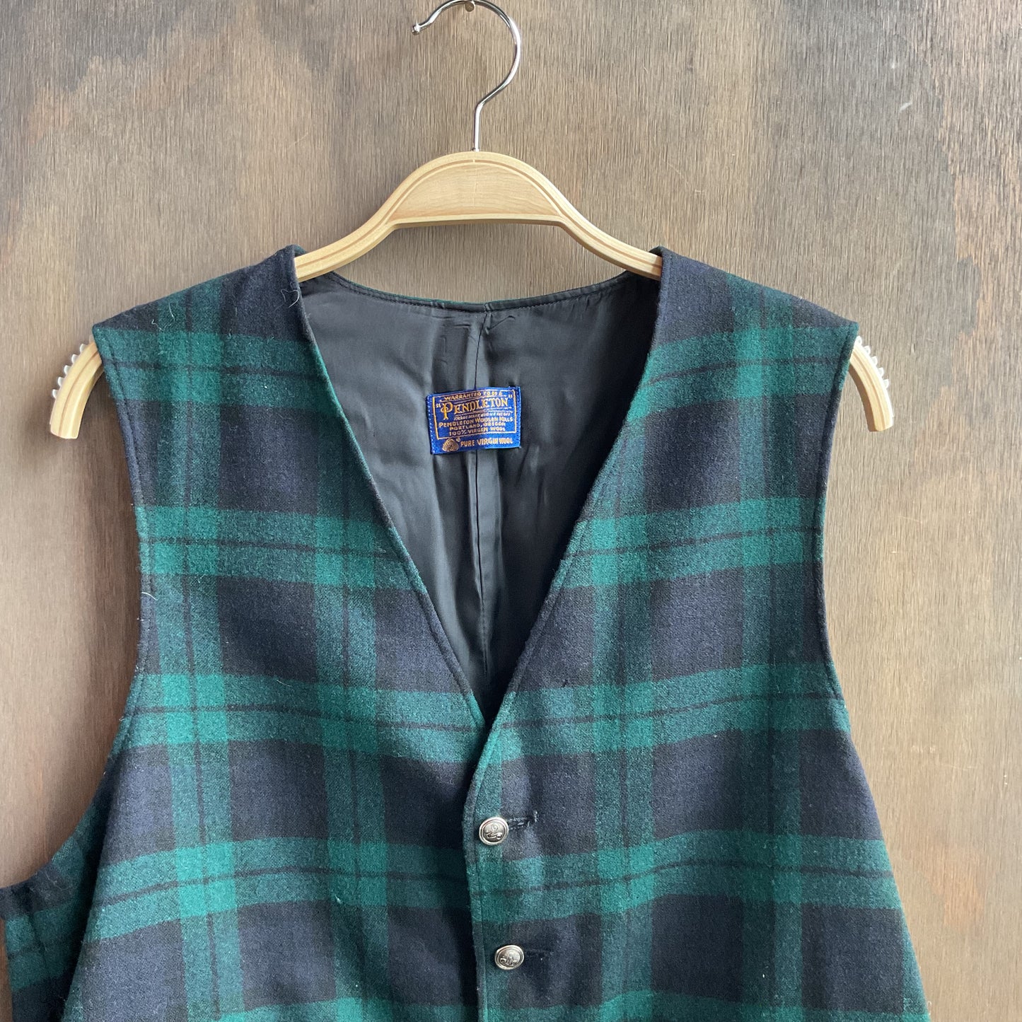 Green Pendleton Vest